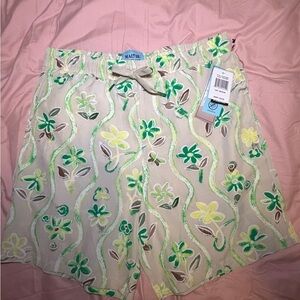Malibu Men’s Beige Floral Patterned Shorts